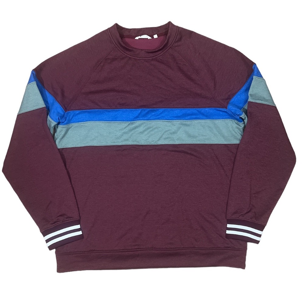 Cotopaxi Bandera Sweatshirt Crew XXL Pullover Color Block BURGUNDY